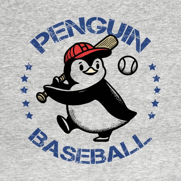 Penguin Baseball by poppoplover